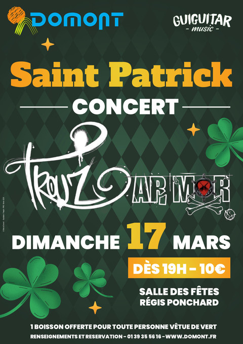 Affiche concert st Patrick 2024