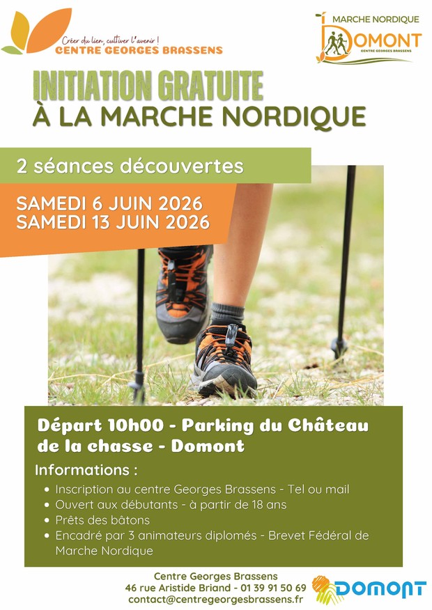 Affiche Découverte Marche Nordique A4 