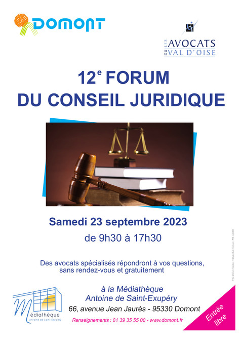 Affiche Forum juridique sept 2023