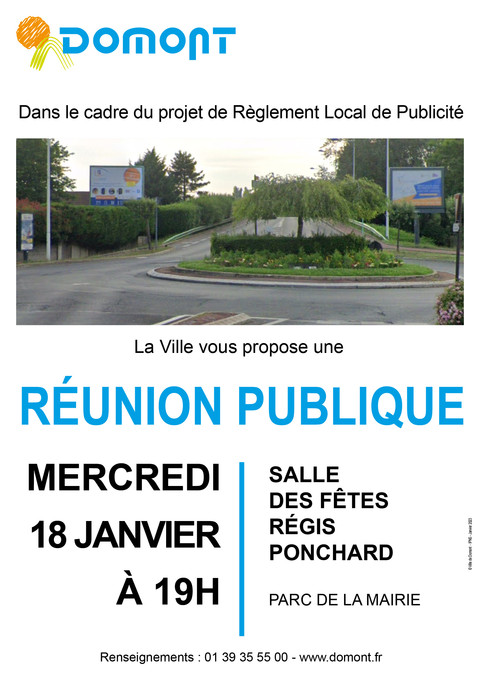 Affiche réunion publique RLP 2023