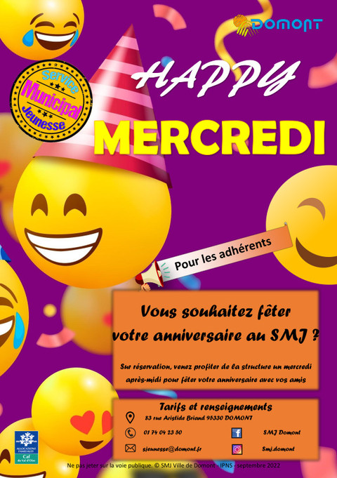 Affiche Happy mercredi 2022-23
